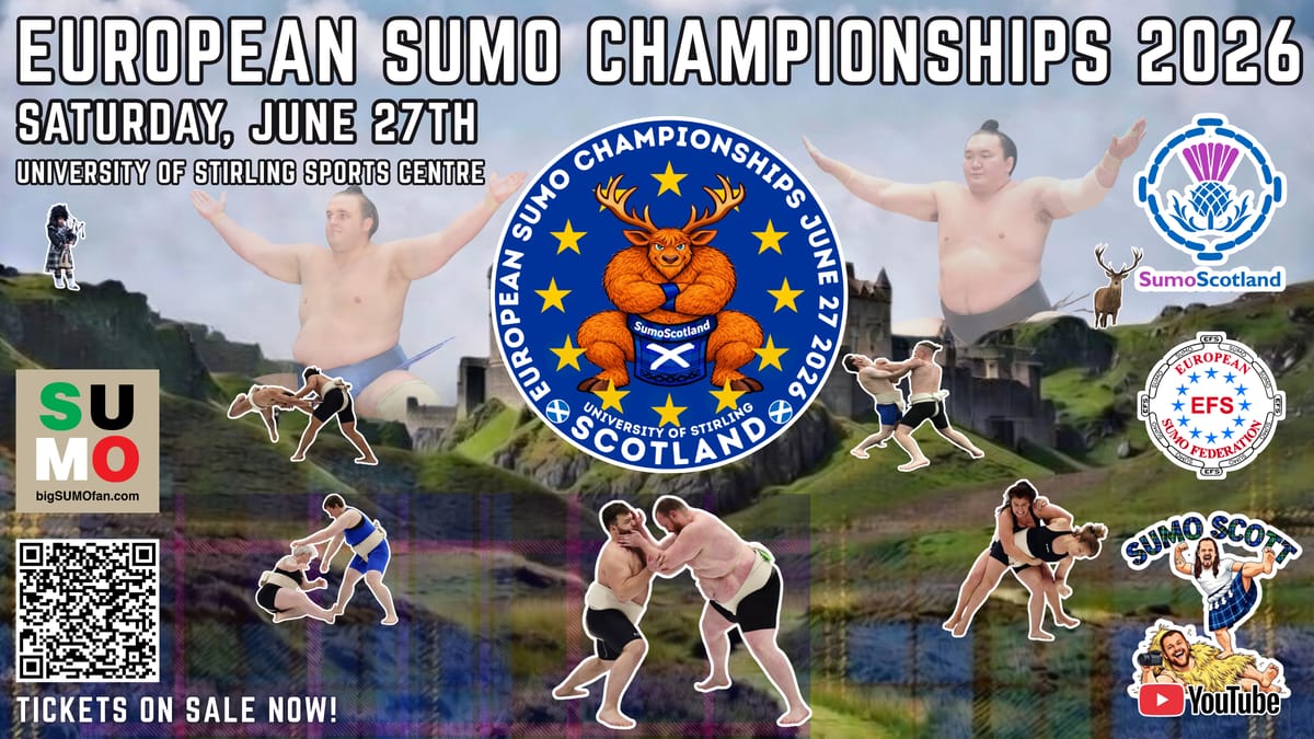 European Sumo Championships 2026 Stirling, Scotland event graphic